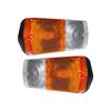 APSMOTIV Front and Rear Lamp Tail Lights Assembly with 12v Bulbs for Massey Ferguson Tractor 230 240 250 265 290 365 375 390 398 399 560 565 575 59