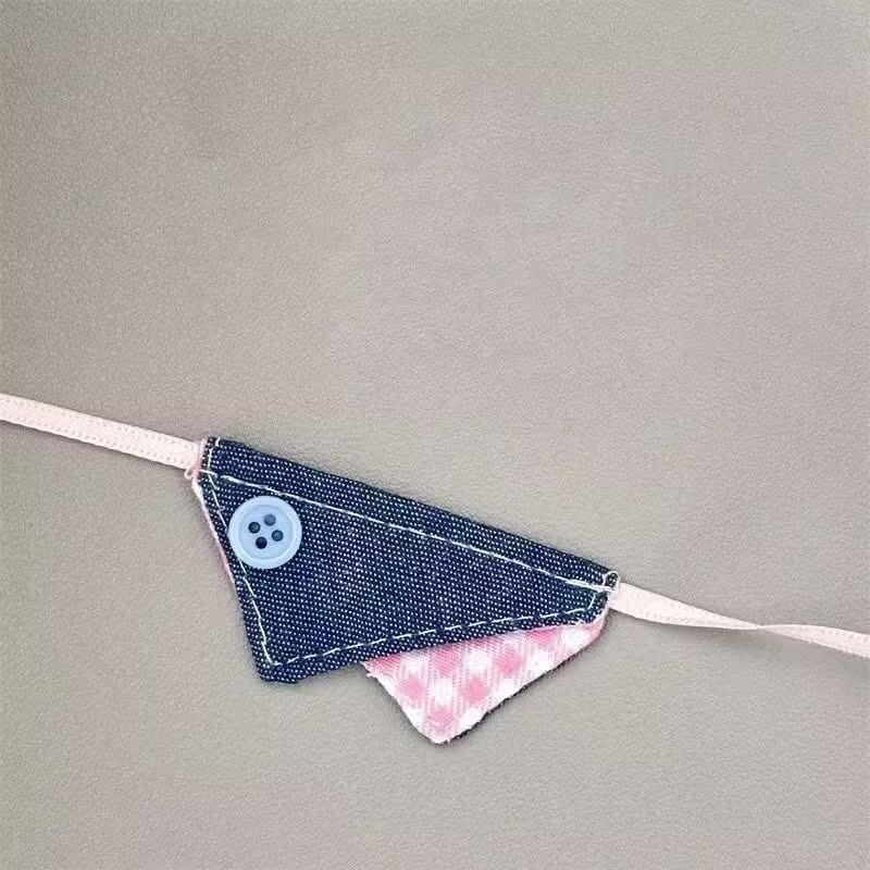 For/Cloth The Monsters Pin For Love Series Cute Clothes 10Cm Cotton Doll Chiikawa Drool Bib