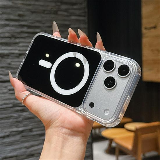 

Original Color Magnetic Acrylic Drop-Proof Hard Case for iPhone 17 Pro Max - Transparent iPhone 17 Air чёрный