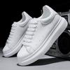 Platform white shoes men's and women's shoes 2025 new leather heightening muffin small casual sports couple board shoes men's