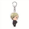 Anime Jujutsu Kaisen Schlüsselanhänger Anhänger Autoschlüsselanhänger Q Edition Satoru Gojo Schlüsselring Handy-Tasche Hängendes Geschenk EDC Schlüsselring