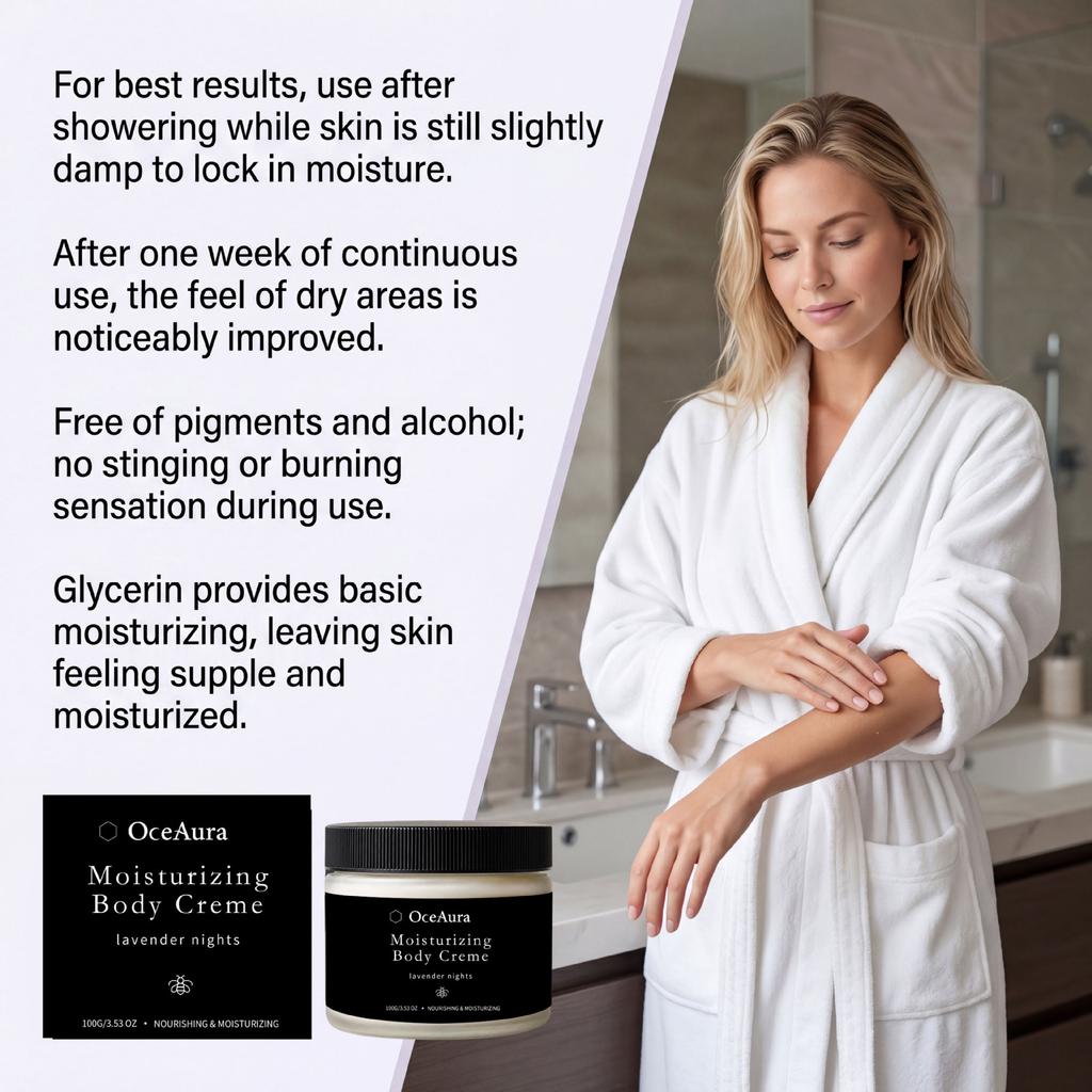 OCEAURA Body Moisturizer Cream Nourishing Smoothing Hydrating Glowing Skin Lotion 200ml