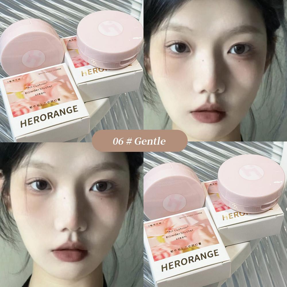 HERORANGE Air Cushion Blush Matte Natural Color Mashed Potato Texture Single Color Cream Blush
