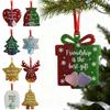 New Christmas Acrylic Friendship Hanging Pendants Ornaments Xmas Tree 2026 New Year Party Home Decoration DIY Gifts