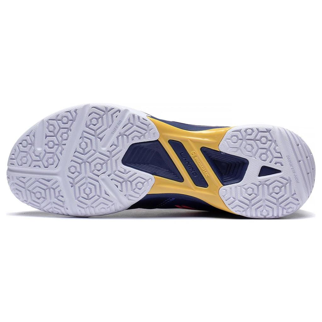 New LiNing Blade LITE Blade Lite Cushioned Slip Resistant Abrasion Resistant Low Top Badminton Shoes Unisex Blue Red AYZT005-2