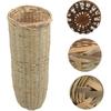 Handmade Bamboo Wine Filter Basket, Portable Strainer for Home Brewing, Wine Making Mesh Strainer, 11.81 X 5.11 X 4.72 Inches, Green