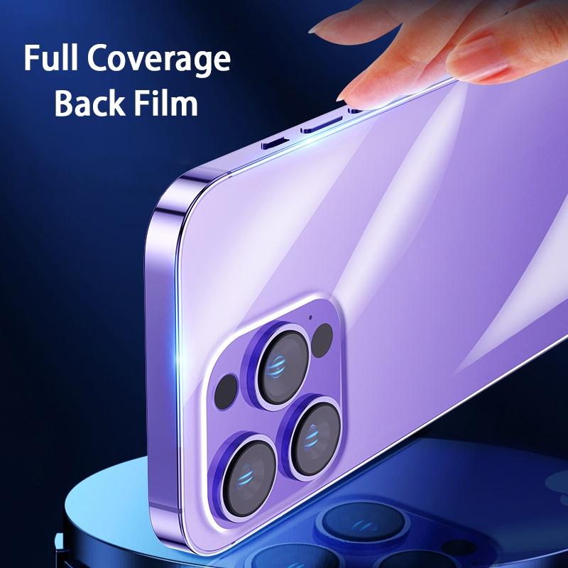 Three pieces of iPhone 17/16/15/14/13/12/11Pro Max/X/XS/XR soft back screen hydrogel film full coverage protective film