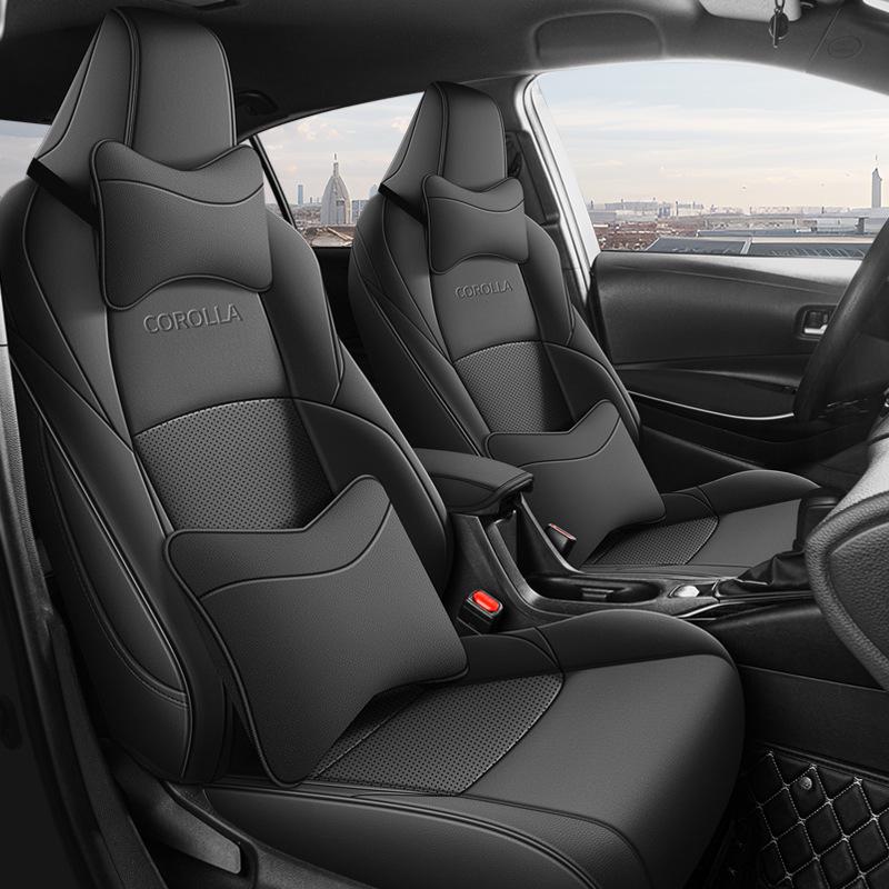 Universal All-Season Seat Covers for Toyota Corolla, Fits Dual-Engine Models, Fully Enclosed Car Seat Cushions