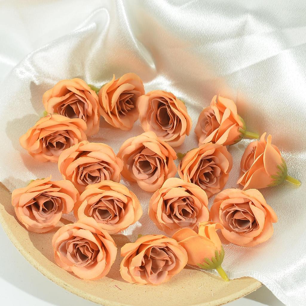 Simulation Rose Flower Heads for DIY Wedding Decor, Gift Boxes, Clothing, Wreaths, and Silk Flower Arrangements