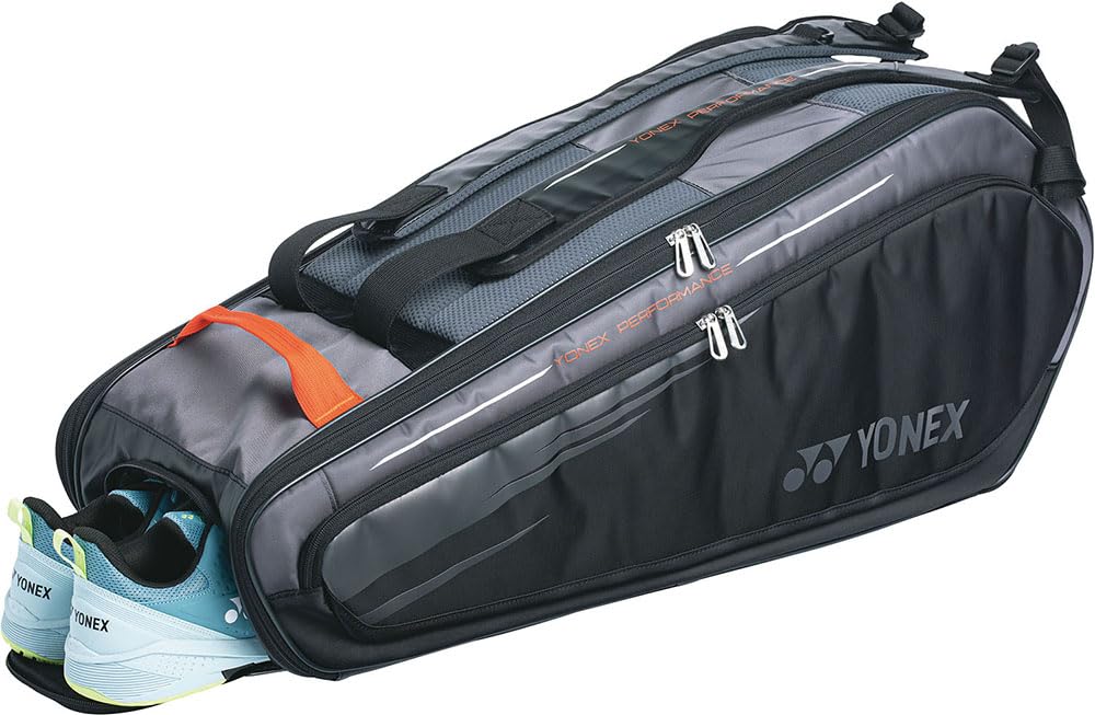Tennisschlägertasche Racket Bag 6 6 Tennis Schwarz [YONEX] (für Bälle)