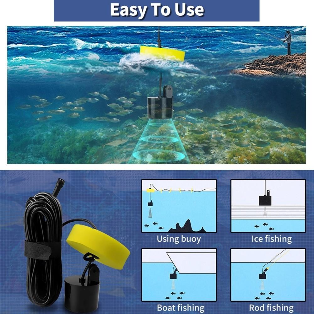 100M Depth Portable Sonar Finders LCD Display Sonar Fish Finder XF03 Fish Finders  Fishing Lure
