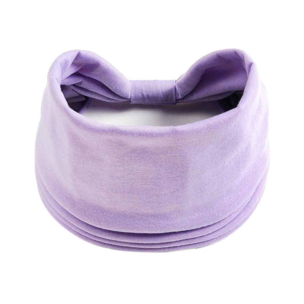 Women's Solid Color Elastic Yoga Headband - Wide, Sweat-Absorbing Sport Macaron Design