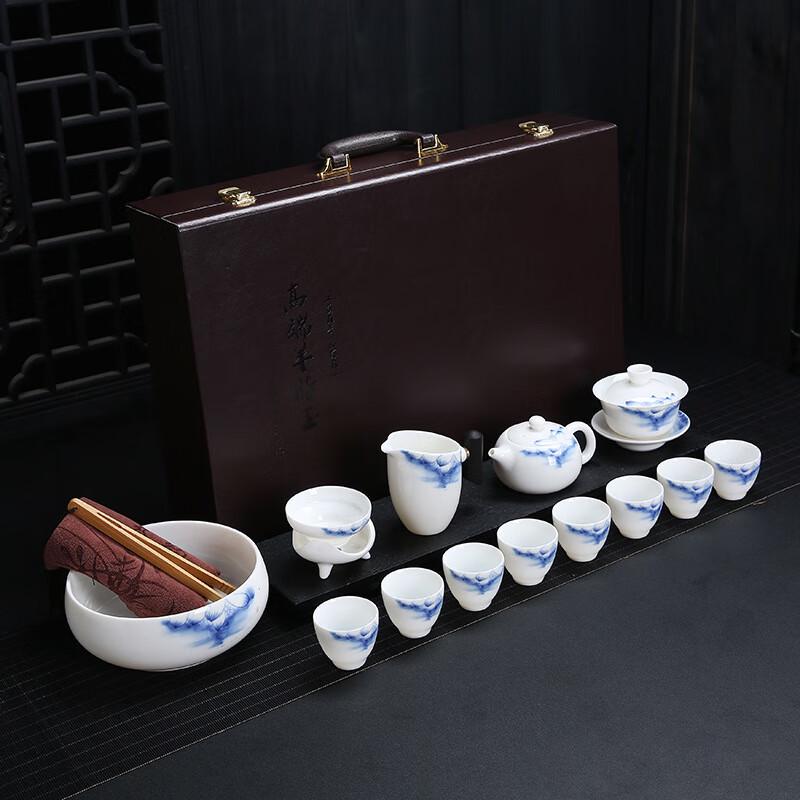 Chaxun Dehua White Porcelain Kung Fu Tea Set