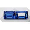 Sri Lankan 21Ct Natural Blue Sapphire Baguette Cut   Loose Gemstone PAIR