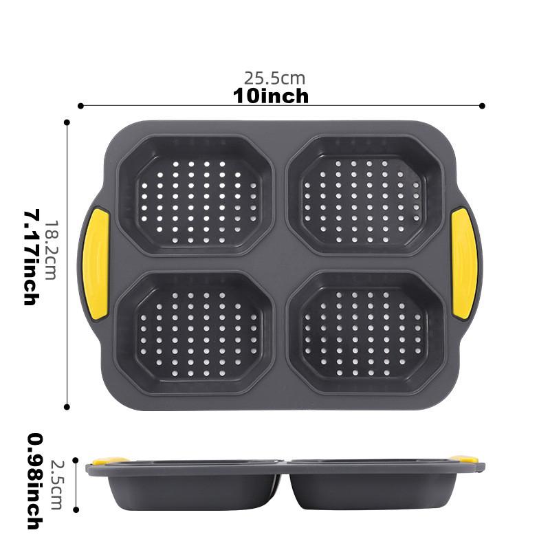 

Форма для булочек для гамбургеров, антипригарная, из пищевого силикона, форма для хлеба, форма для багета, формы для выпечки французского хлеба, форма для булочек для бургеров, поднос для сэндвичей