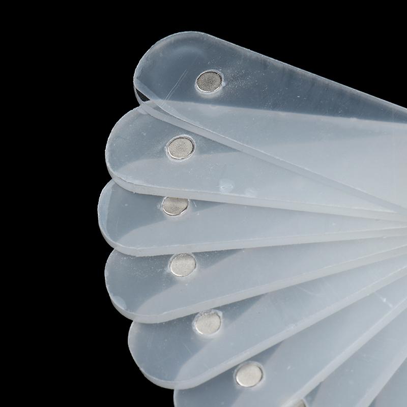 10Pcs Nail Art Tips Sticks Nail Display Acrylic Strips Practice Palette Manicure