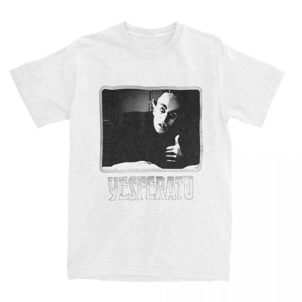 Haikyuu T Shirt Yesferatu Funny Nosferatu Positive Goth Horror Lover Pure Cotton T Shirts Shirt for Male Short Sleeve Top Tees