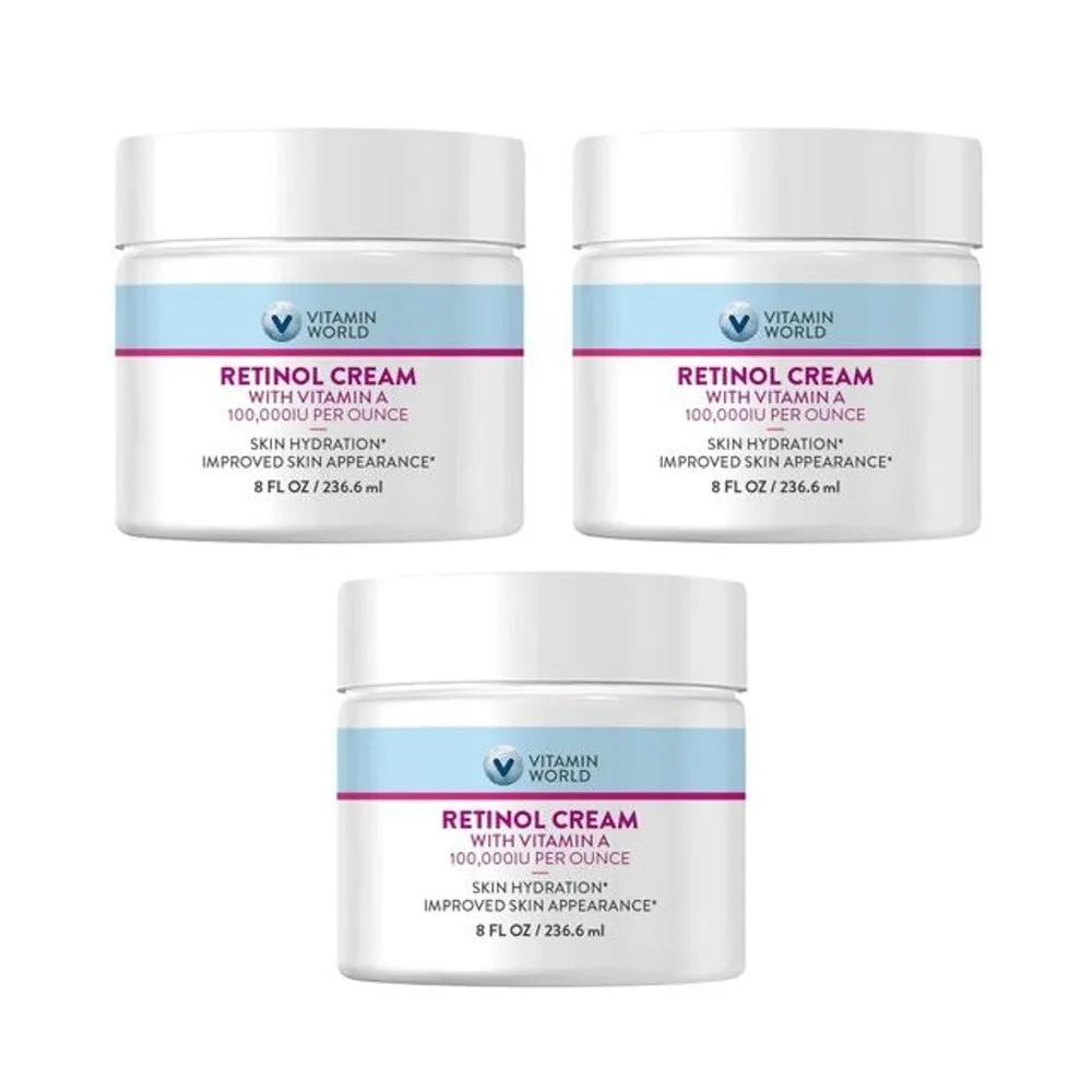 

Vitamin World Retinol Cream 100,000 IU 236ml x 3
