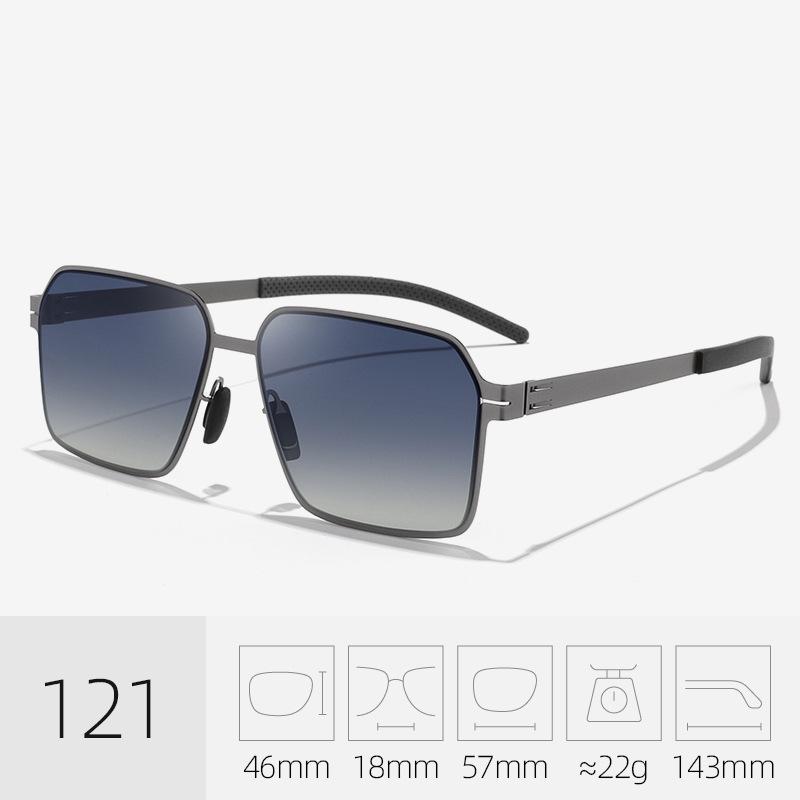 Men's Color-Changing Polarized Sunglasses - Day/Night UV Protection, High-Definition, Fashionable for Driving.