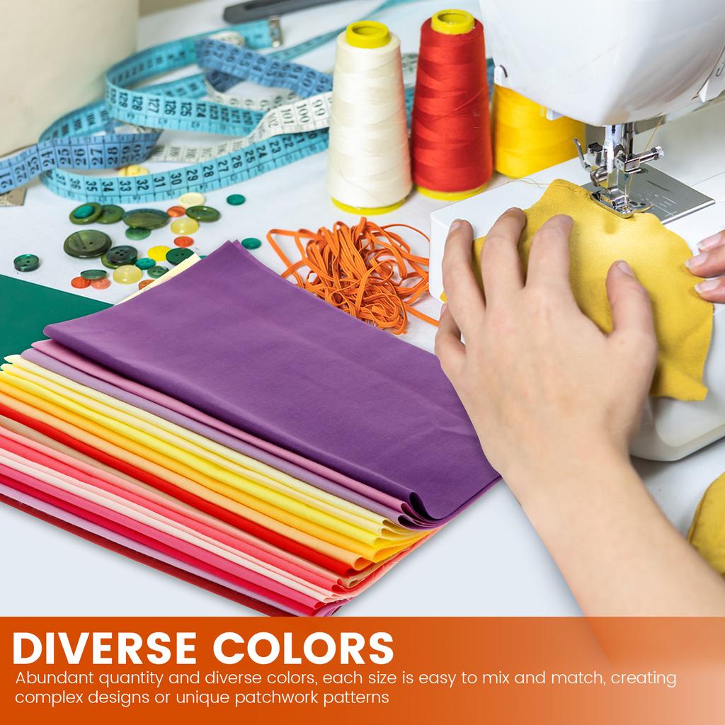 50 Stuks Katoen Stoffen Vierkanten Stoffen Bundels Levendige Kleur Katoen Doek Patchwork Scrap voor DIY Knutselen Quilten en Naaien