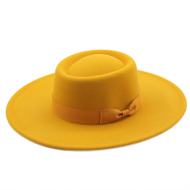 Buy Autumn and Winter Felt Top Hat at 