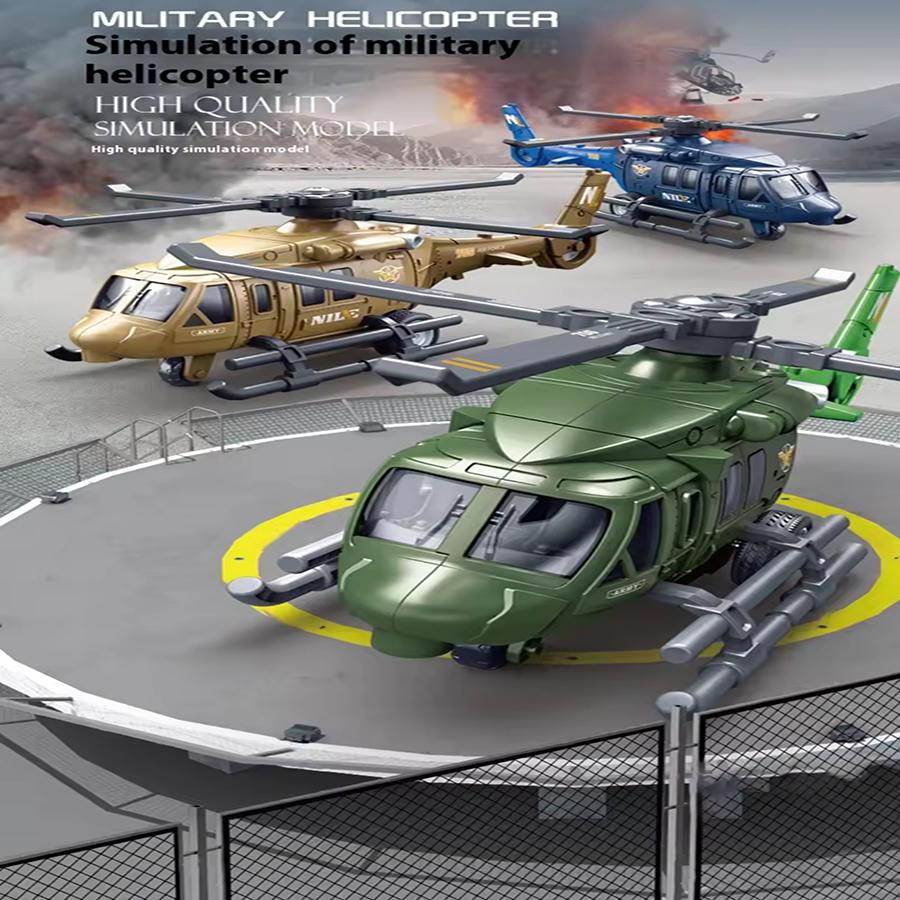 Linyi Toy Yellow Army Style High-Quality Children’s High-Quality Helicopter High-Quality Toy High-Quality Alloy High-Quality Airplane High-Quality Simulation