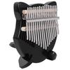Kalimba Crystal Fox Shape Thumb Piano Kit 17 Key Beginner Music Instrument with BagBlack