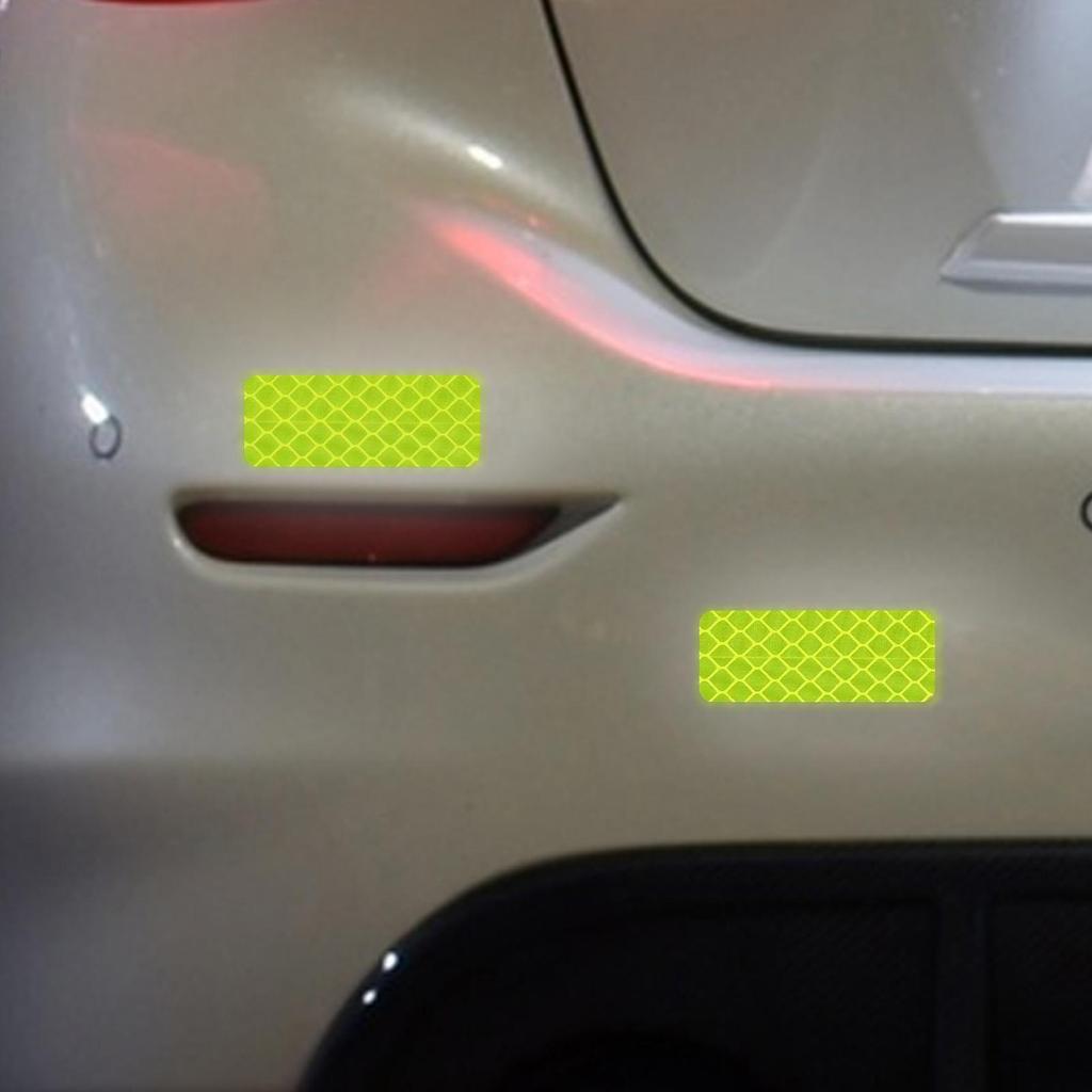 Reflective Stickers for Bike Waterproof Scratch Decals Reflective Vehicle Adhesive Stickers for Trailer Automotive Motorcycles