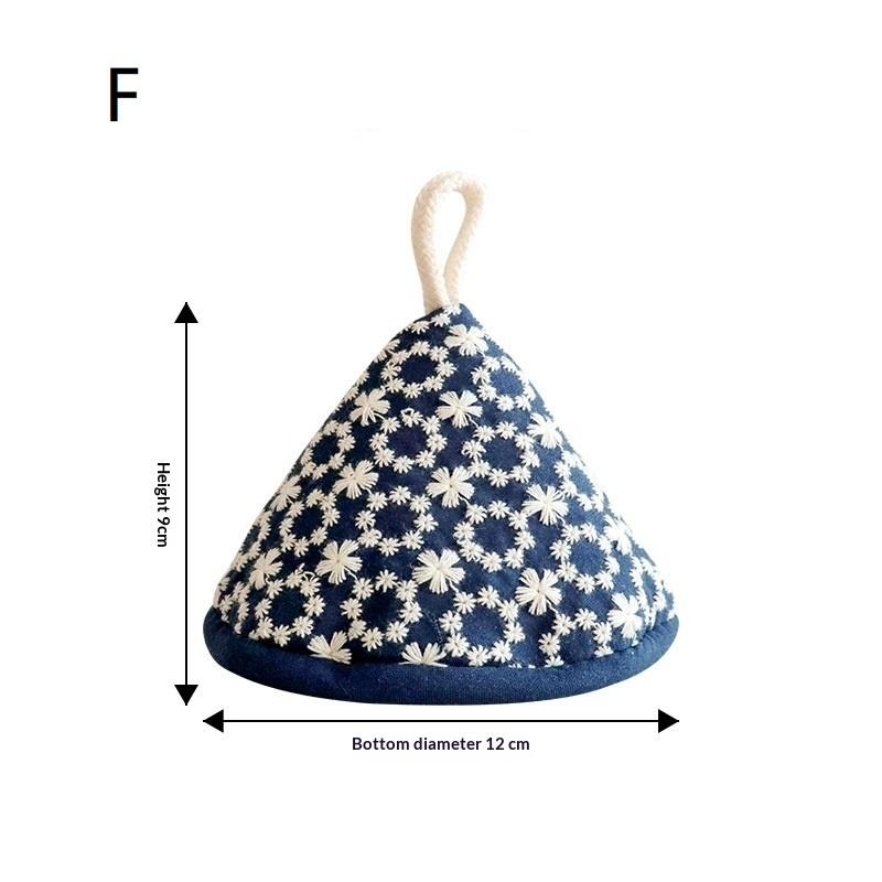 Mini Triangle Microwave Oven Glove High Temperature Resistant Thick Cotton Pot Cloth Cover for Baking Cooking Hot Pot Transfer