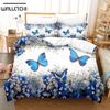 3D Printed Butterfly Strike Bedding Set Down Quilt Cover With Pillowcase Double Complete Queen King Bedding