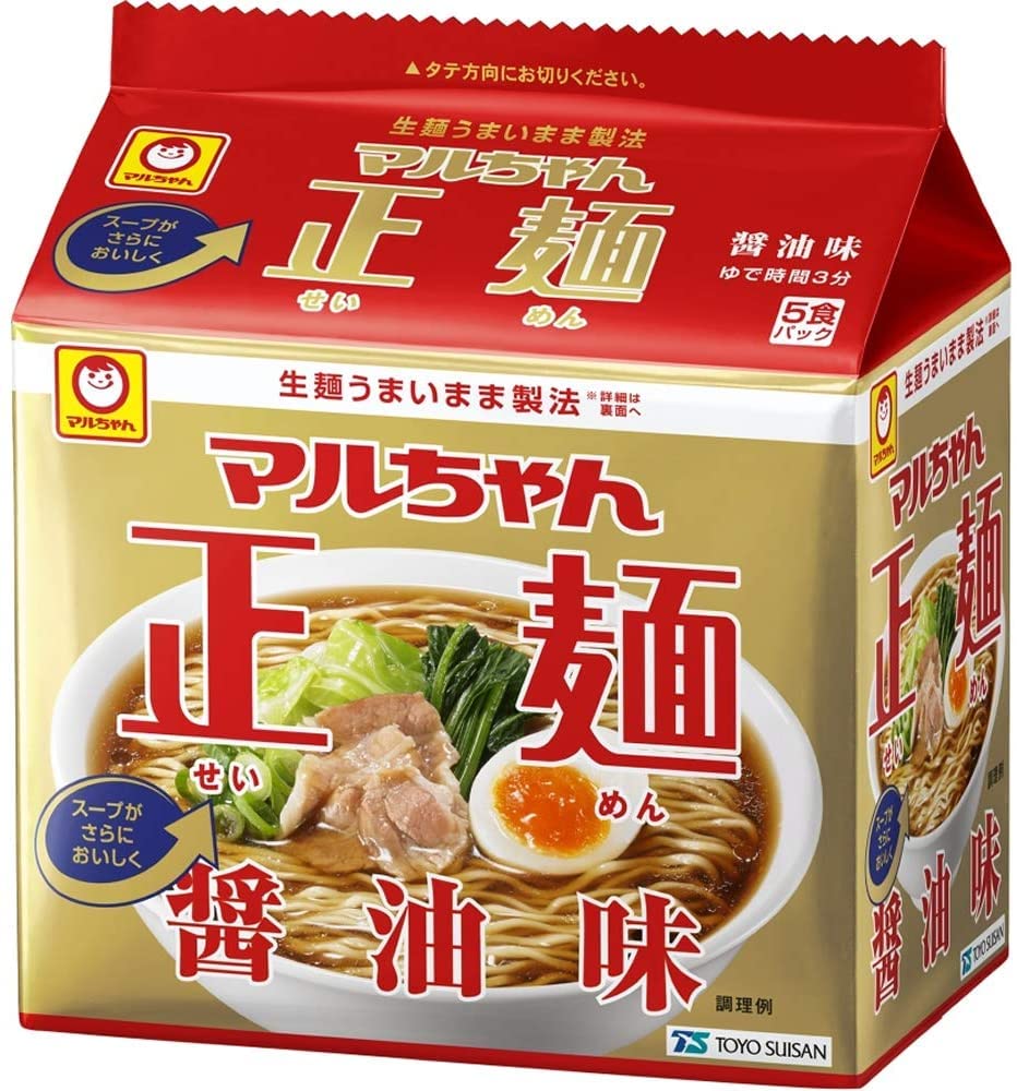 

Toyo Suisan Maruchan Seimen со вкусом соевого соуса, упаковка из 5 порций x 6 лапши быстрого приготовления [коробка] (525г)
