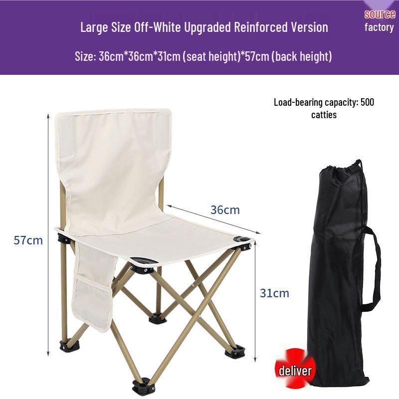 Portable Outdoor Metal Folding Moon Chair for Camping & Picnics