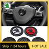 2026 Hot For SKODA Car Styling Steering Wheel Decoration Sticker Trim Rim Auto Refit Accessories for Skoda Rapid Fabia Superb Ka