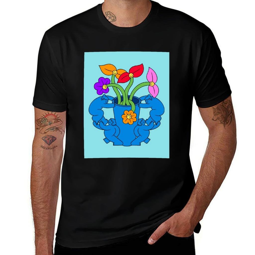 Roses Vase Arrangement TShirt Big Size Daily Wear TShirt