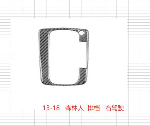 Suitable for 13-18 Subaru Forester Carbon Fiber Gear Panel Decorative Sticker Automotive Interior Modification Accessories