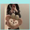 Shelliemay Bear Plush Crossbody Bag With Embroidered Details For Daily Use