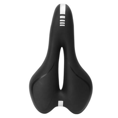 Fahrradsattel Schwarz Hohl Atmungsaktiv Ergonomisches Design Stoßdämpfung Schwammpolsterung Fahrradsattel