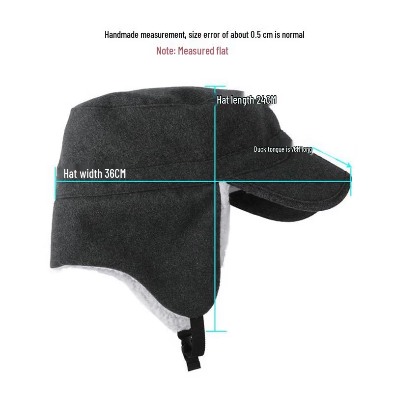 Tri-polar TP6381 Foldable Warm Lamb Fleece Hat