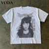 Women's T-Shirt Bjork Tees Y2k Tops Summer Cotton Harajuku Graphic Short Sleeve Korean Fashion Aesthetic Y2k Streetwear Clothing