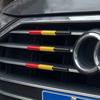 For  A6 C8 4K 2019-2022 Car Front Grille Trim Strips Racing-Grills Decorative Three-Color Auto Exterior DIY Accessories