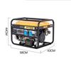 Kedehe 3500W/6500W Peak Dual-Fuel Portable Generator CN plug (adapter included)