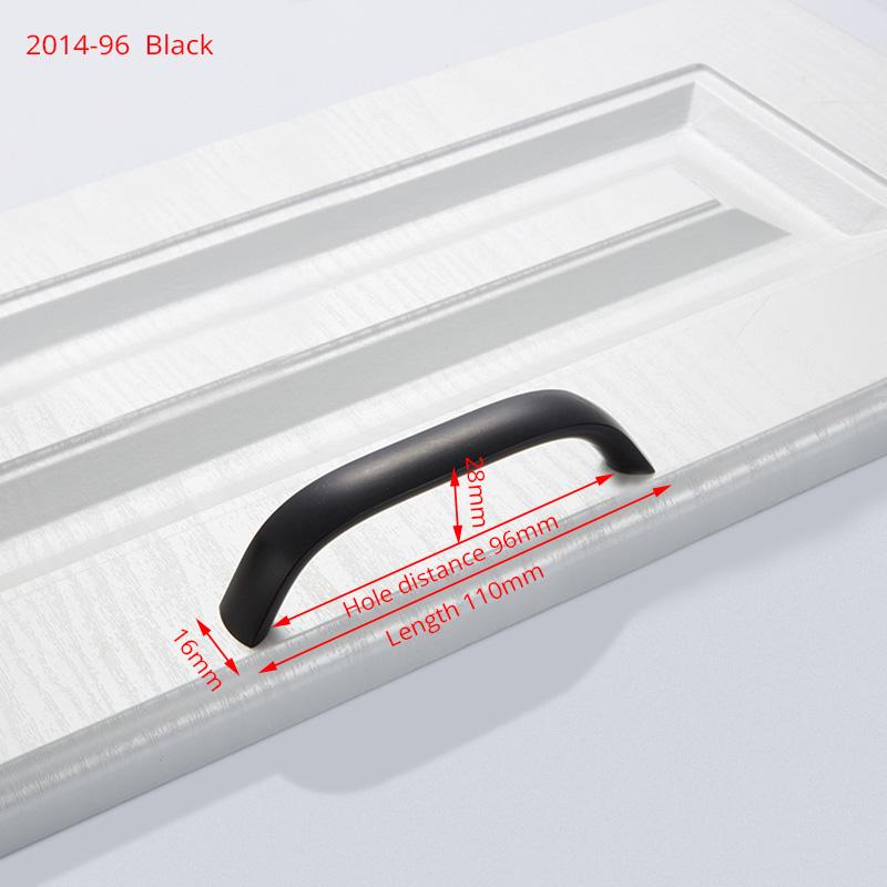 

NAIERDI Zinc Aolly Black White Cabinet Handles Kitchen Cupboard Door Pulls Drawer Knobs Modern Fashion Furniture Handle Hardware