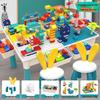 Multifunctional Building Block Table for Kids, Compatible with Large Lego Pieces, Educational Toy for Boys Ages 3-6
