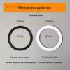 LISM 110mm White Silicone Waterproof Sink Washer (6-Pack)