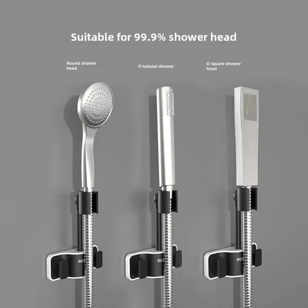2025 Drill Free Shower Head Holder Free Your Hand Adjustable Shower Bracket Rack Hanger for Bath Bathroom Storage Accessories