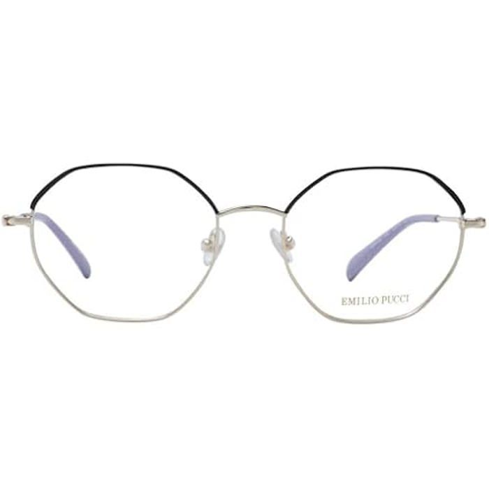 Lunettes de vue - Emilio Pucci - EP 5169 032 - Or pâle brillant - Noir - Verres lilas unies