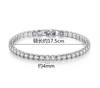 3mm 4mm Moissanite Tennis Bracelet Full Diamond GRA 925 Silver Plated Wedding Party Jewelry Bracelets for Women Man