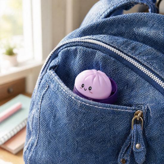 Yousheng 1/2/3/4/5Pcs Cartoon Expression Dumpling Squeeze Toy, Stress Relief Dough Stress Ball Fidget Toy, Soft Simulated Steamed Bun Sensory