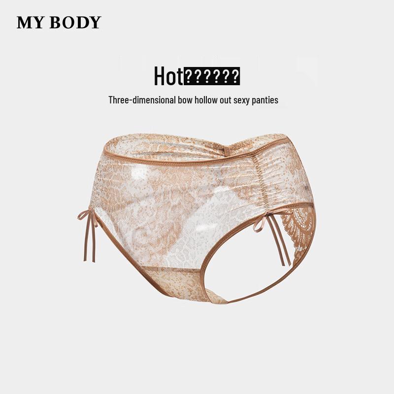 

Женские сексуальные трусы Mybody с леопардовым принтом и 3D-бантом M