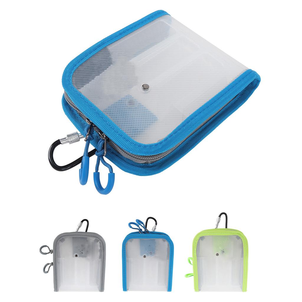 Fishing Tackle Storage Tray PC Nylon 6 Compartments Water Resistant Fishing Lure Box Hanging Buckle Dual  for Jewelry
